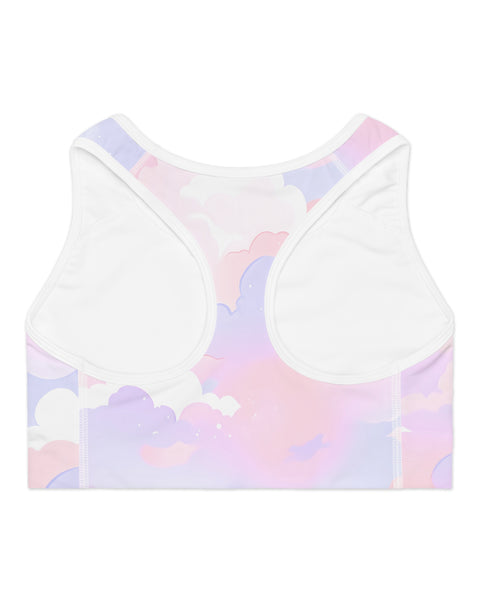Pastel Clouds Soft Sleep Bra