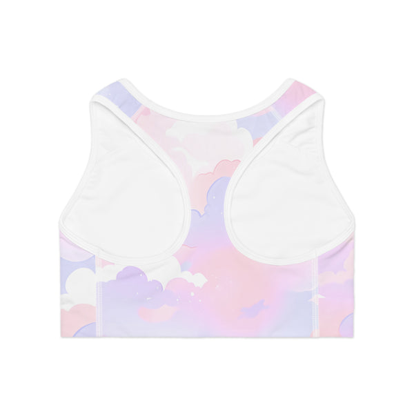 Pastel Clouds Soft Sleep Bra