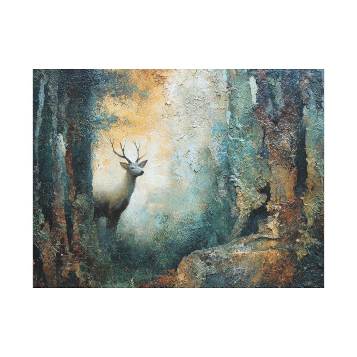 Emerging Buck - Textured Wall Art