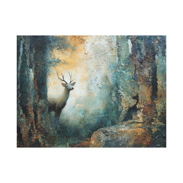 Emerging Buck - Textured Wall Art