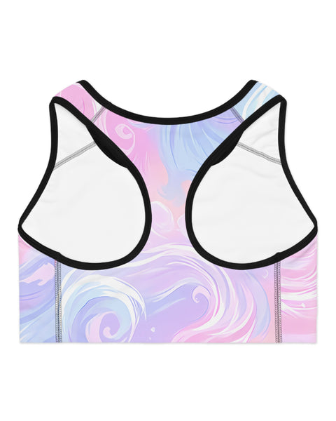 Cotton Candy Swirls - Soft Sleep Bra
