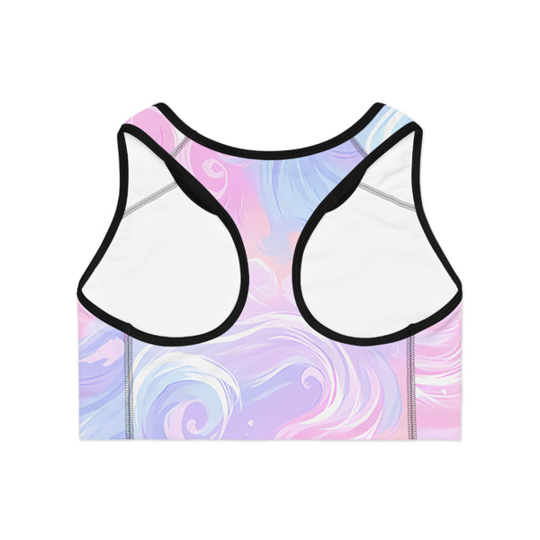 Cotton Candy Swirls - Soft Sleep Bra
