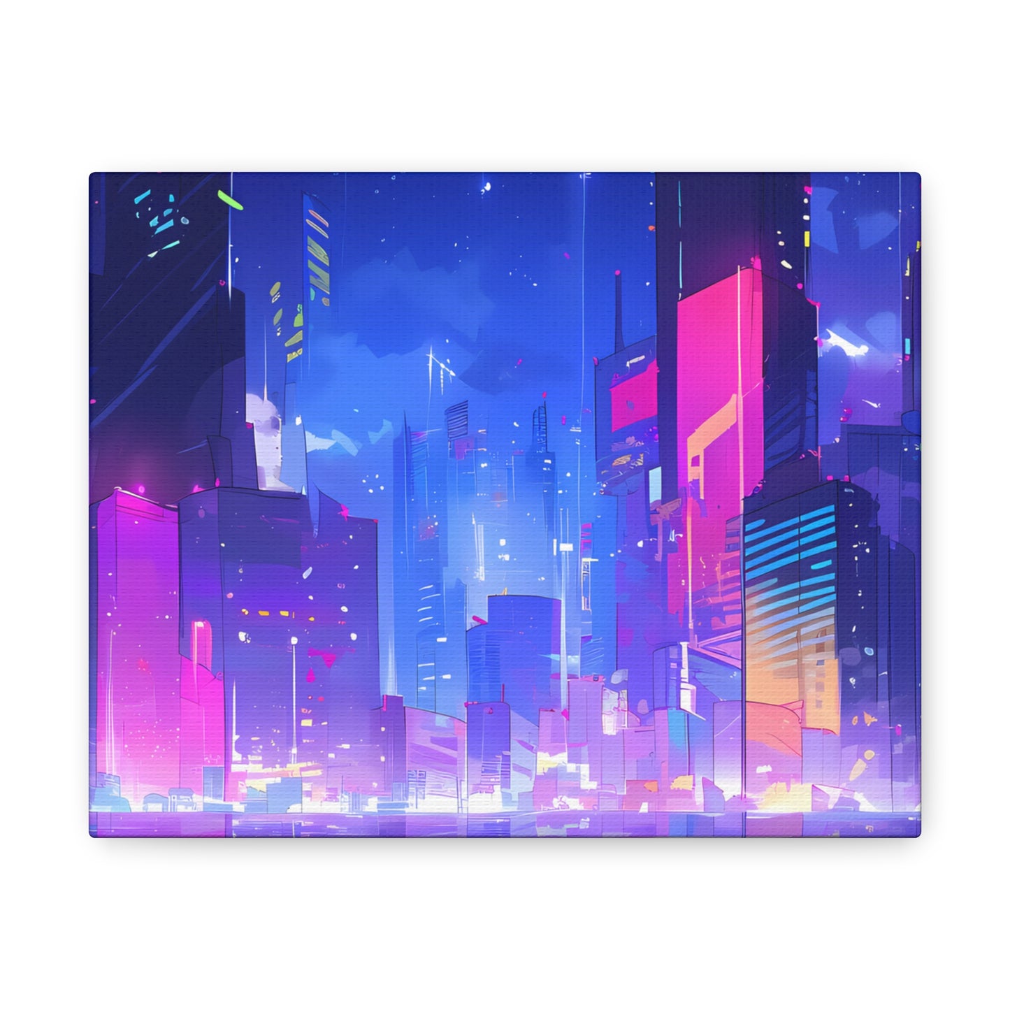 City of Dreams - Lofi Anime Canvas Print