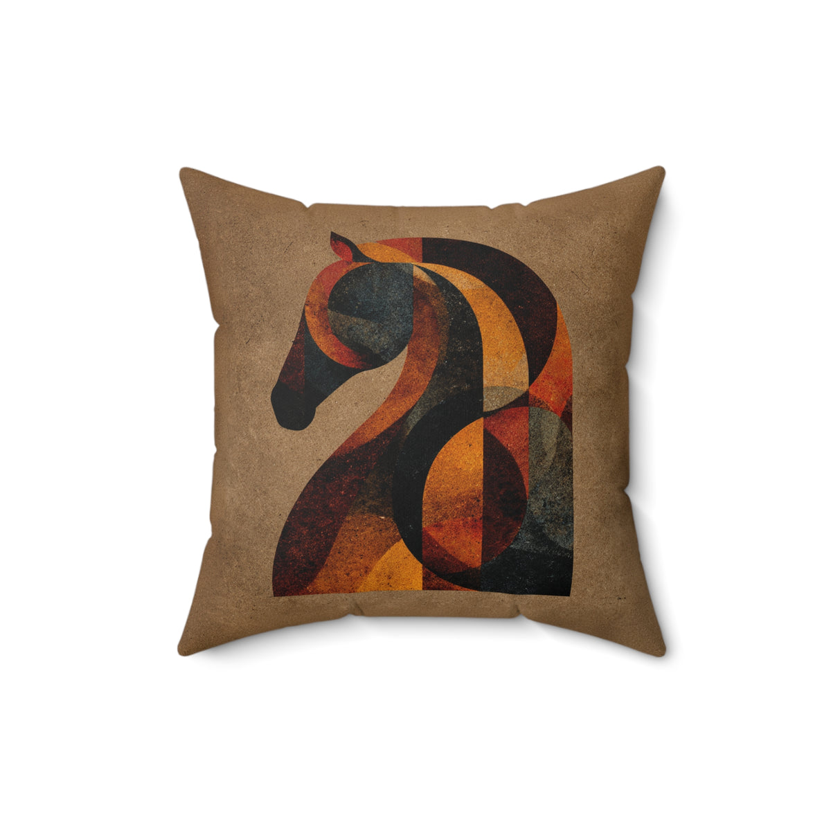 The Knight - Abstract Chess Decor Pillow