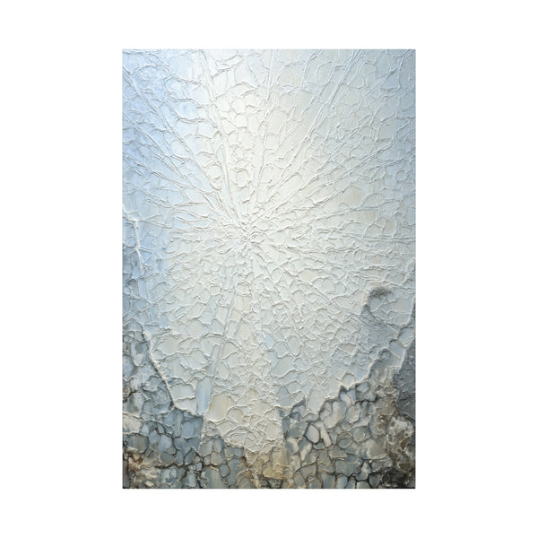 Frosted Glass - Abstract White Wall Art