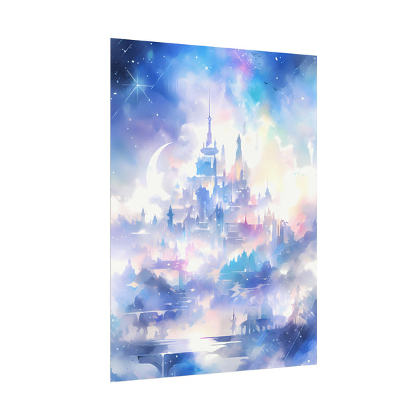 Kingdom of the Moonchildren - Anime Watercolor Poster