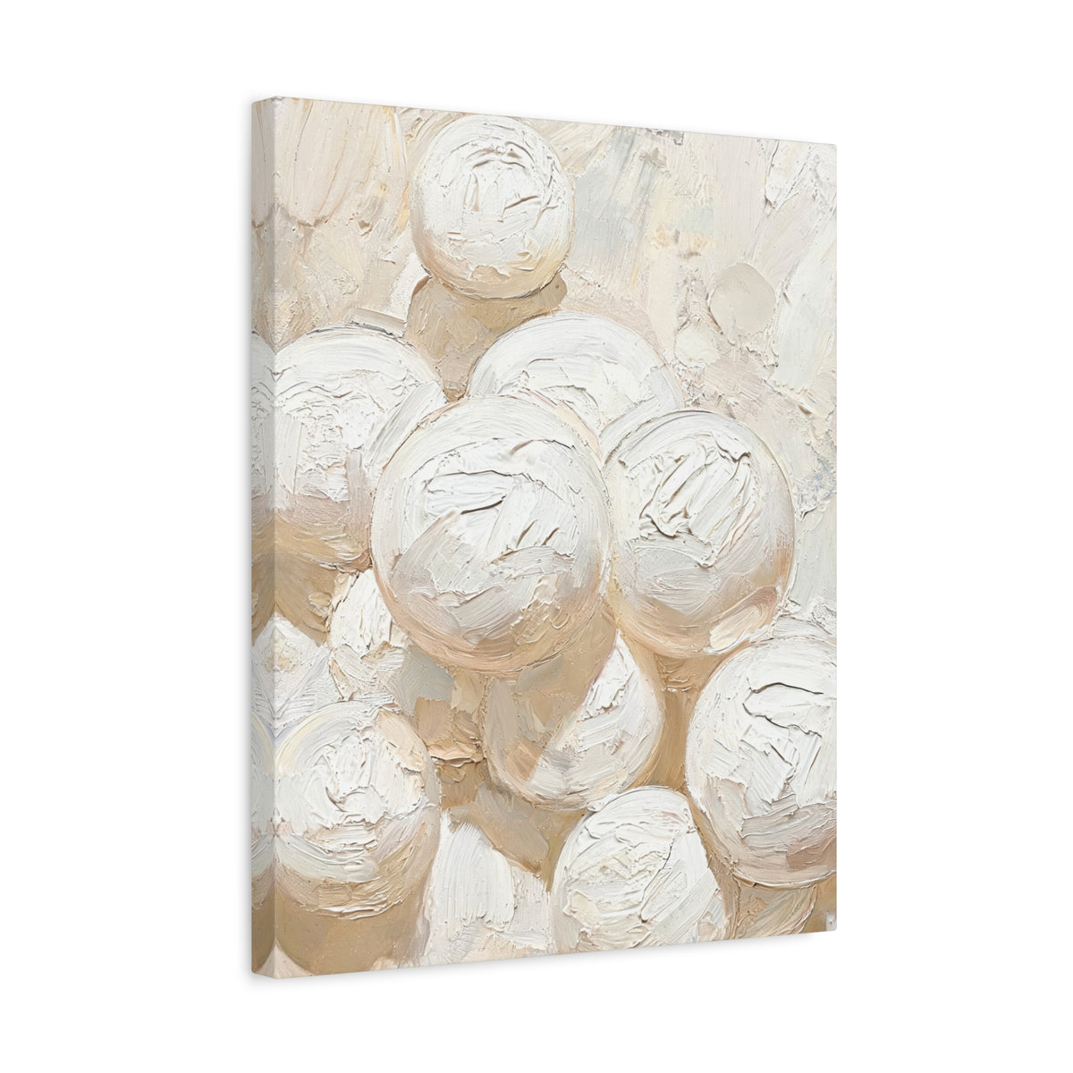Silk Spheres - Abstract White Wall Art