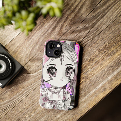 Manga Phone Case (Pink Heart Eyes)