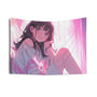 Heart Space - Anime Girl Tapestry