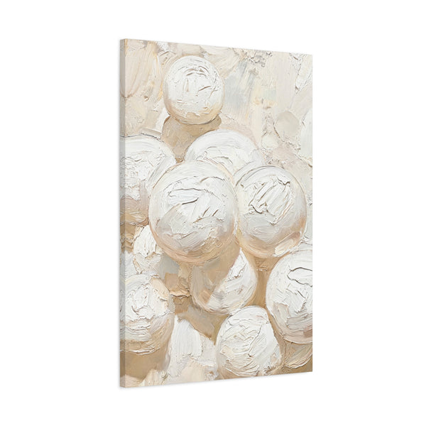 Silk Spheres - Abstract White Wall Art