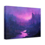 Violet City - Textured Fantasy Wall Art