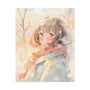 Winter Mirage - Anime Watercolor Poster