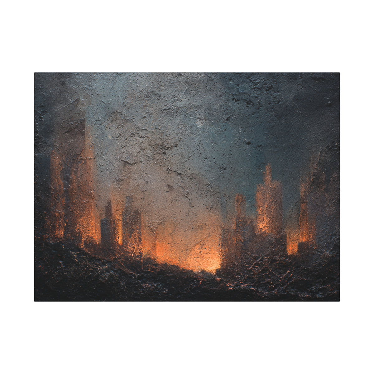 Tears Edge - Abstract Textured Wall Art