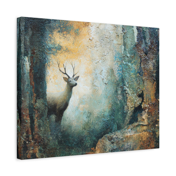 Emerging Buck - Textured Wall Art
