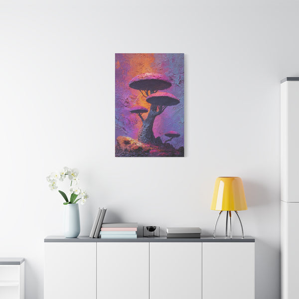 Fungal Tree - Textured Vertical Wall Art
