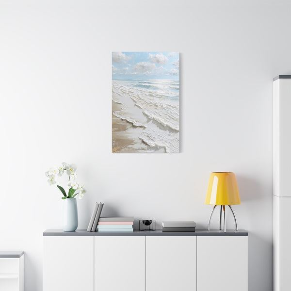 Coastal Bliss - White Beach Wall Art