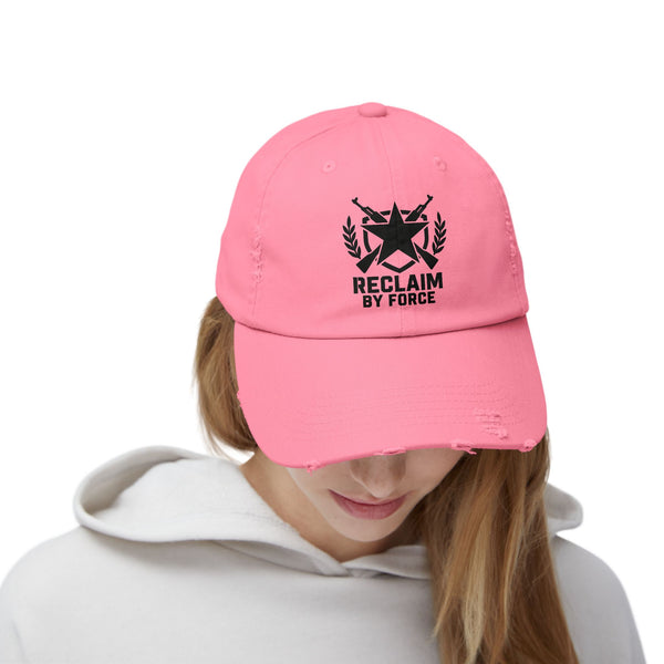 Reclaim By Force - Military Aesthetic Distressed Cap