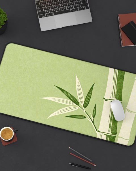 Japanese Bamboo Desk Mat With Minimalist Theme
