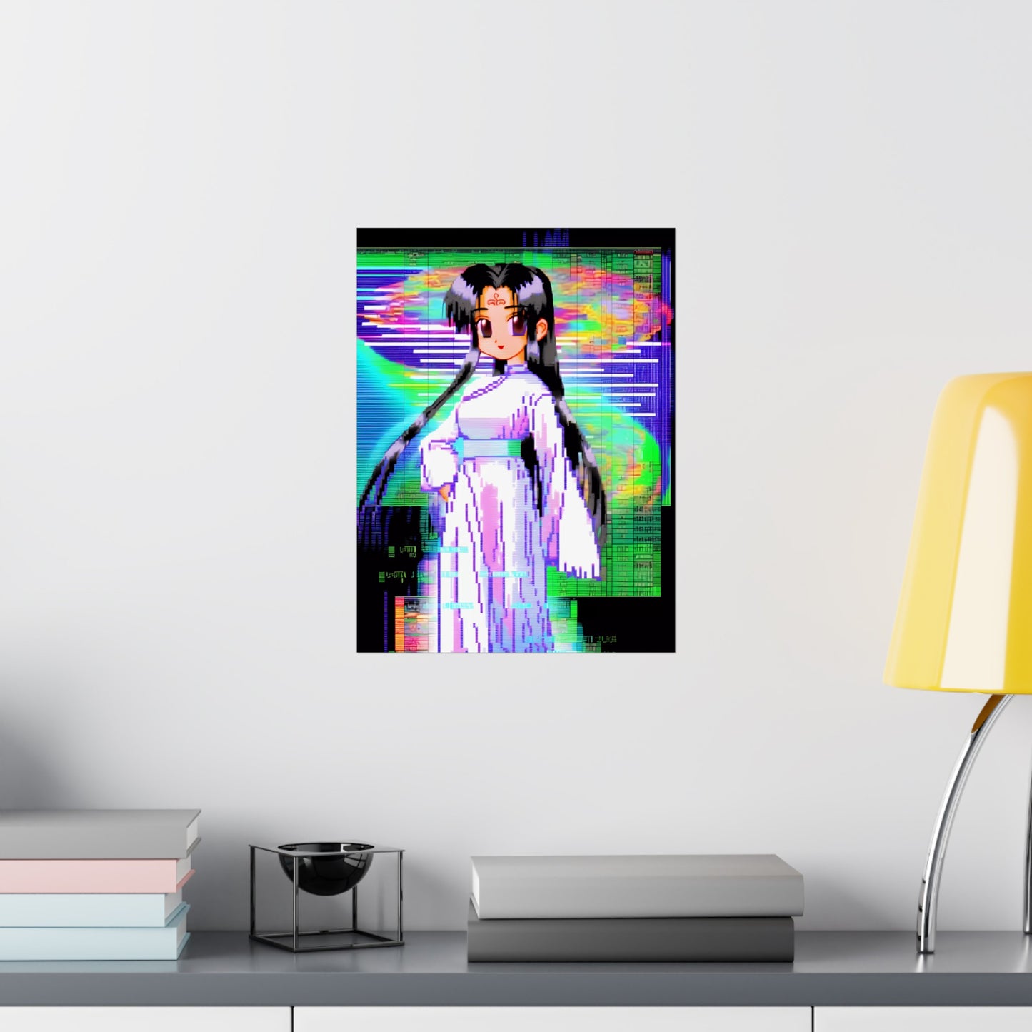 Harmony Disharmony - Pixel Anime Girl Poster