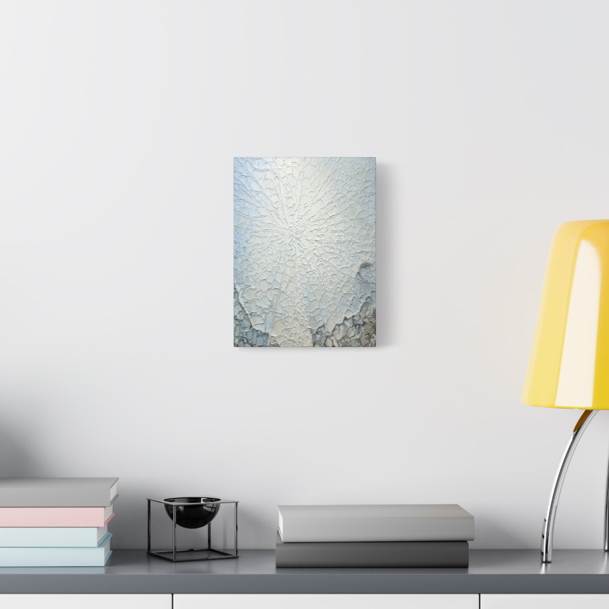Frosted Glass - Abstract White Wall Art