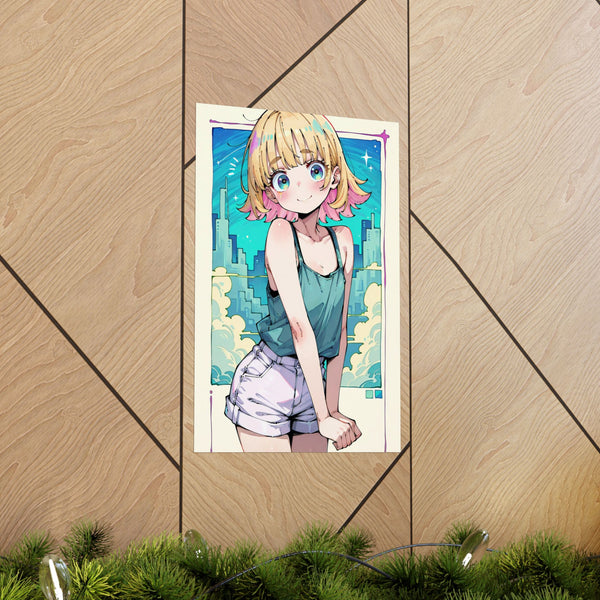 K.D. Night Magic - Cute Anime Girl Poster