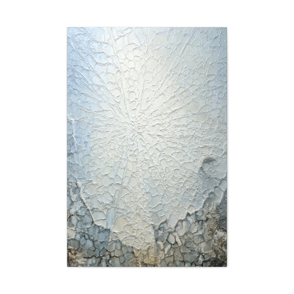 Frosted Glass - Abstract White Wall Art