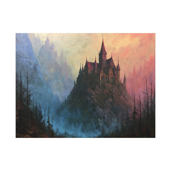 Pillar Keep - Textured Fantasy Wall Art