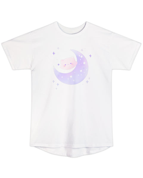 Kitty Moon - Cute Oversized Sleep Shirt