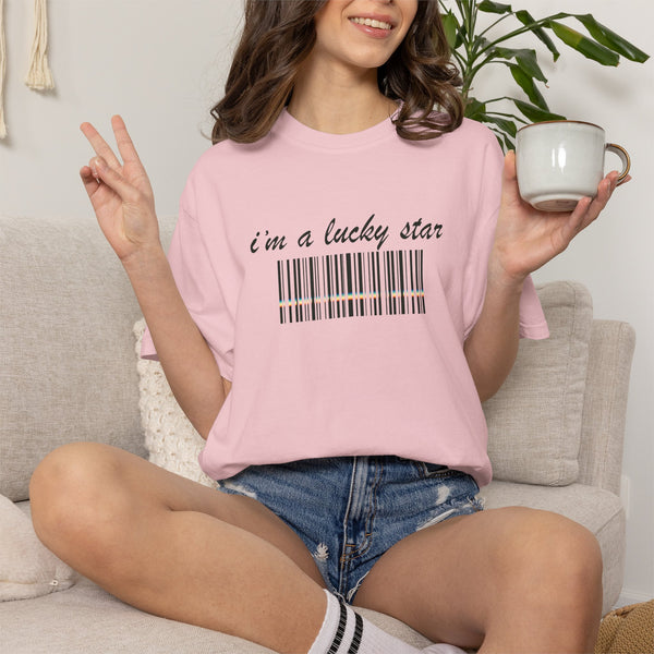 I'm a Lucky Star - Graphic Barcode T-Shirt