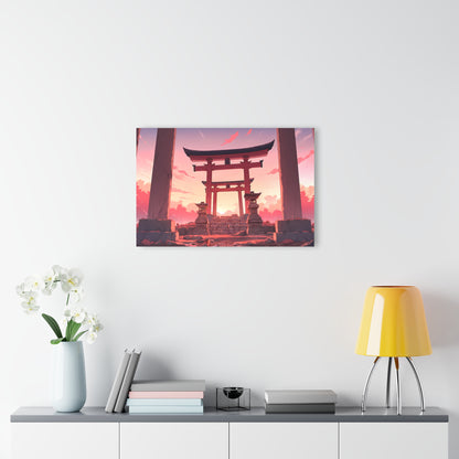 Torii Shrine Anime Glass Painting