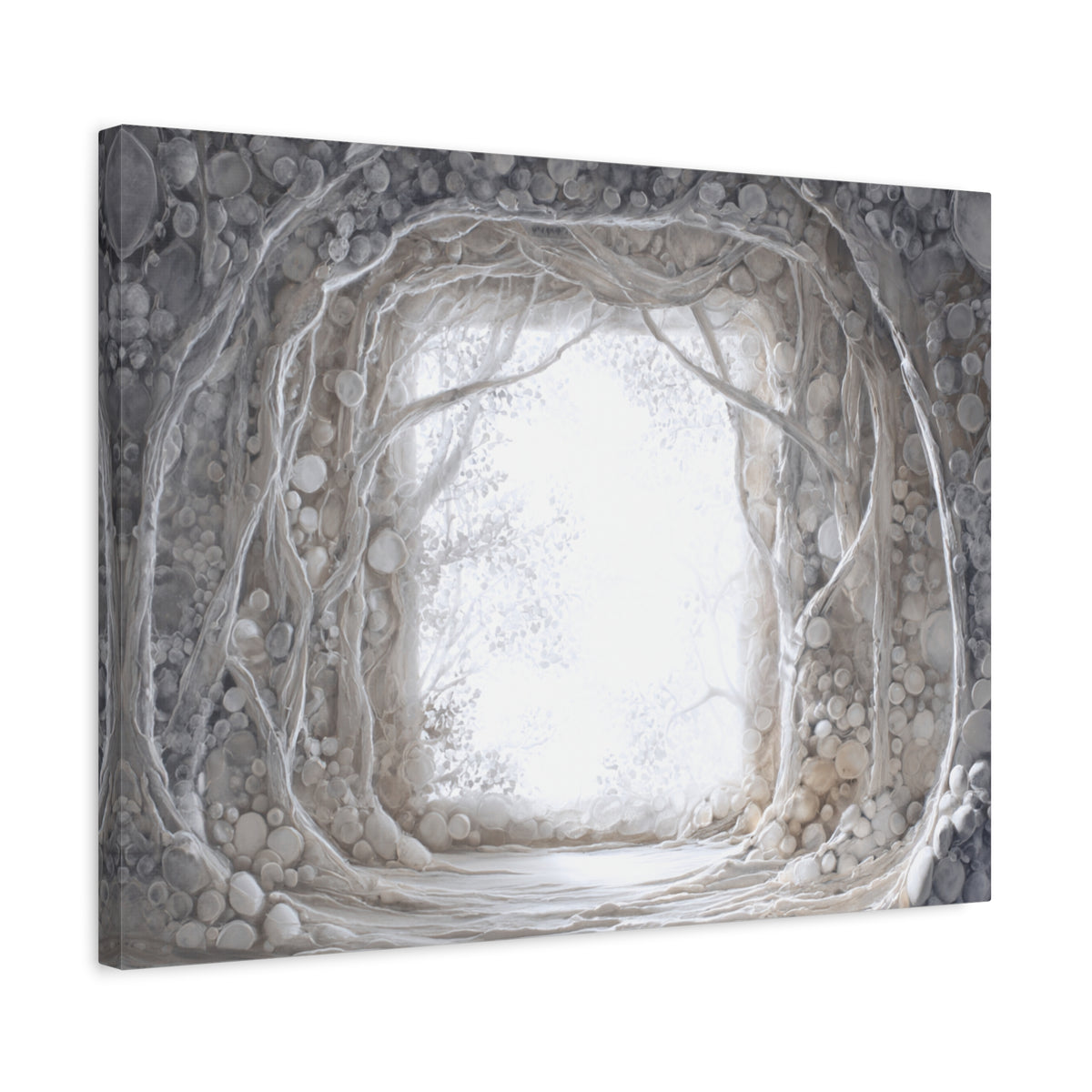 Pearl Hall - Textured White Fantasy Wall Art