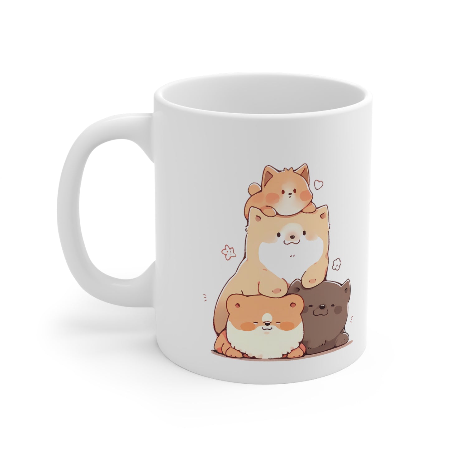 Dog Pile - Cute Anime Dog Mug