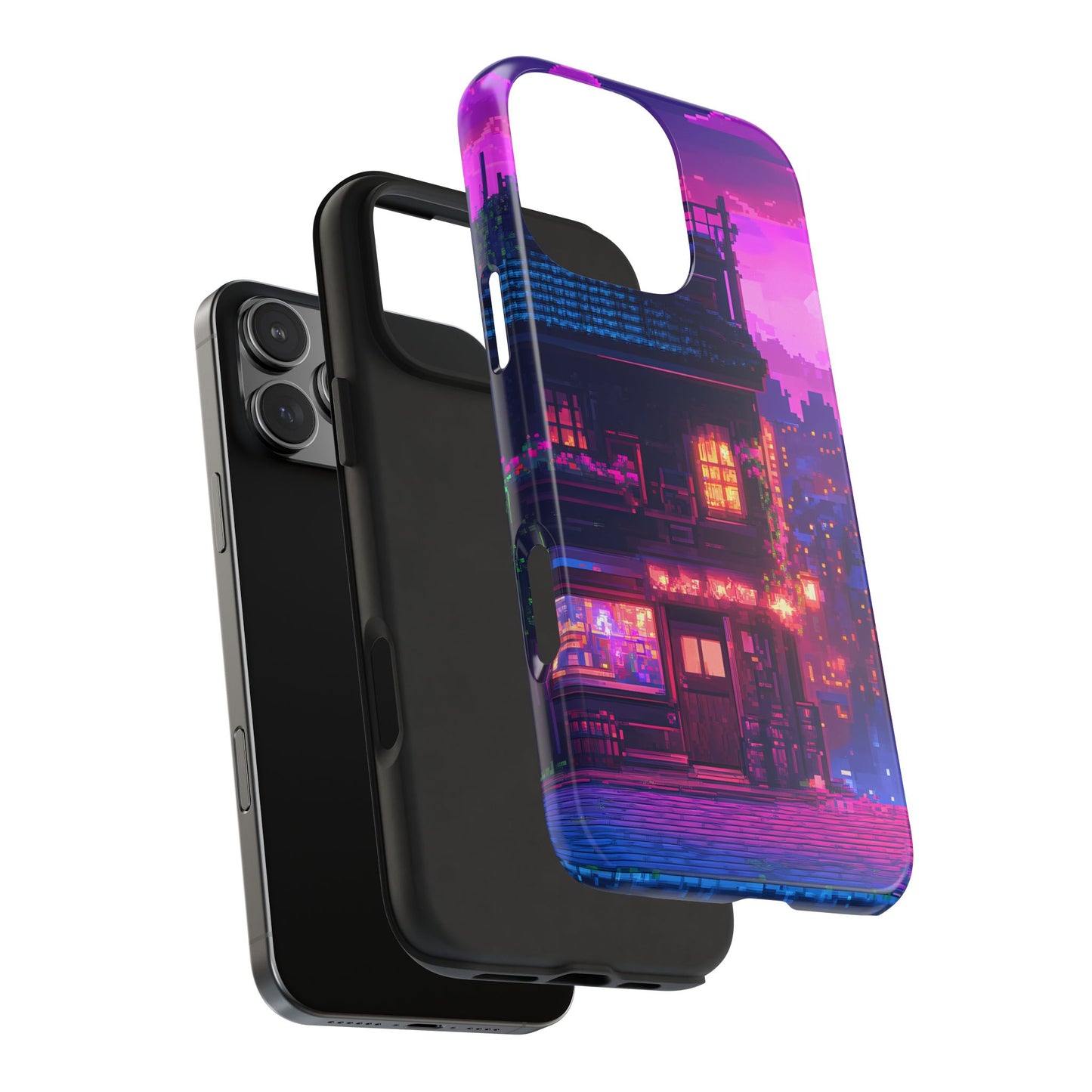 Zeke's Pub - Cyberpunk Pixel Art Phone Case