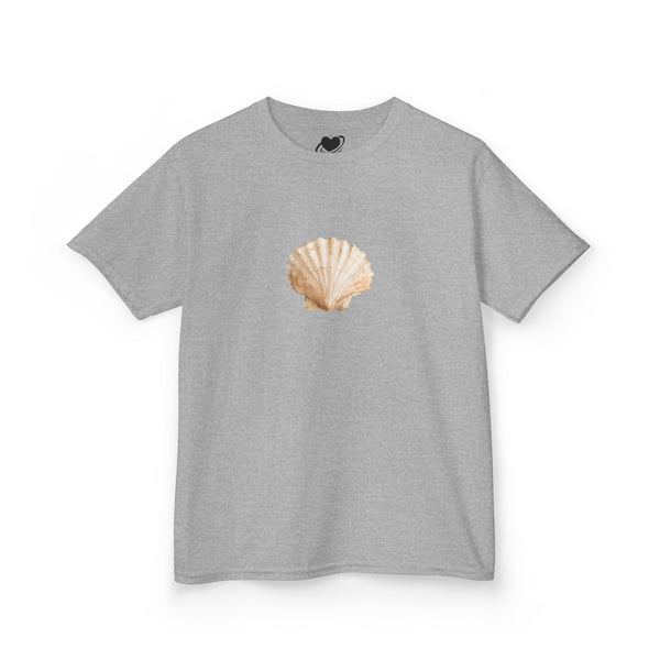 Scallop Shell Art - Vintage Style Cute Baby Tee
