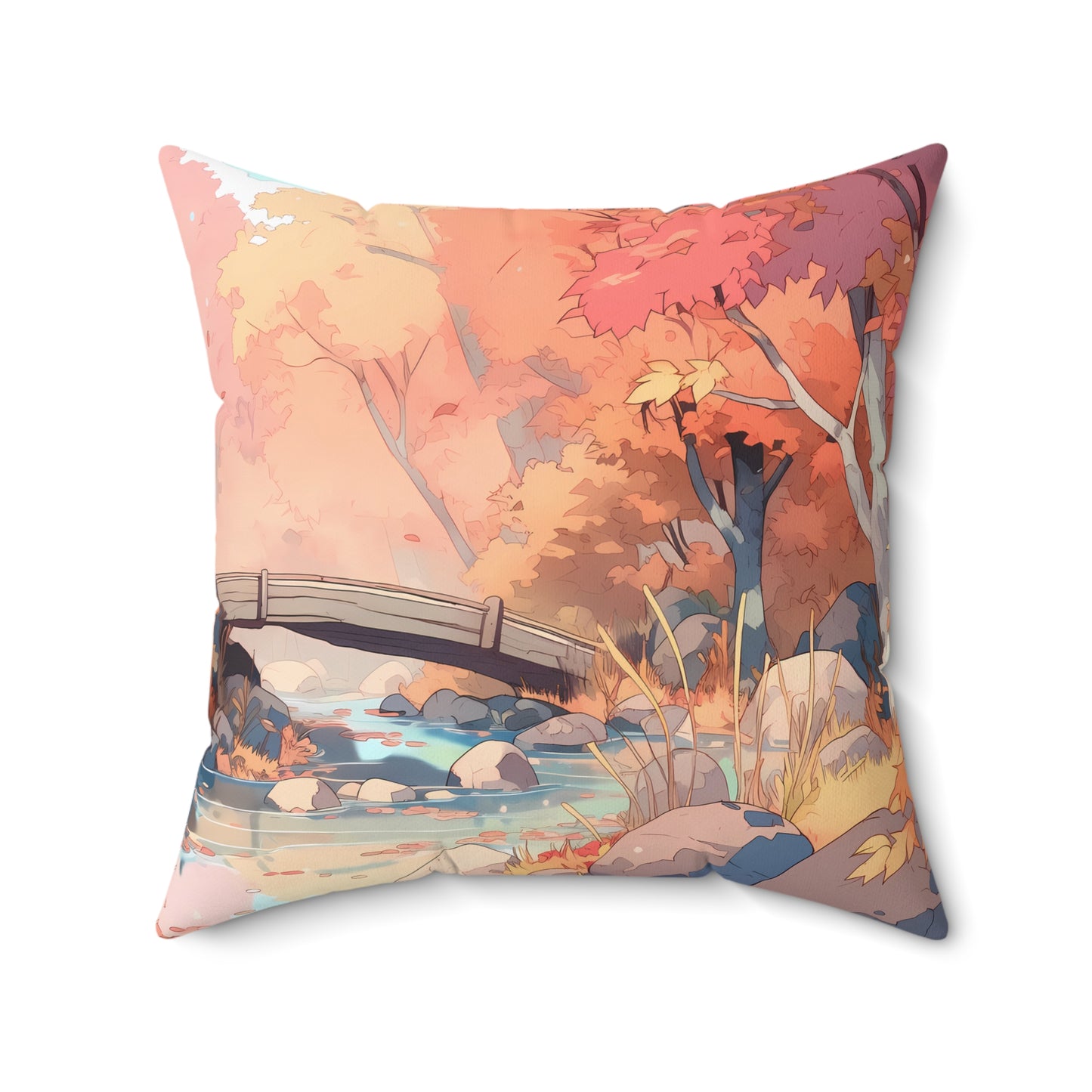 Amberglow - Anime Throw Pillow