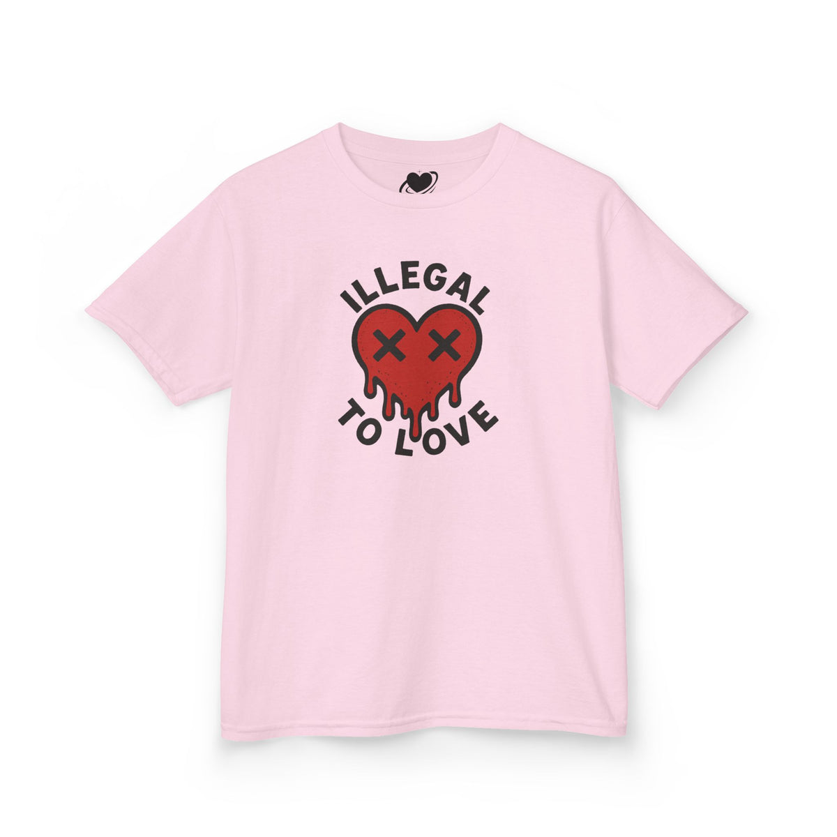 Illegal to Love - Cute Melting Heart Baby Tee