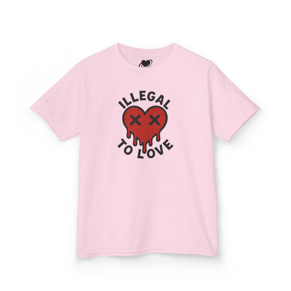 Illegal to Love - Cute Melting Heart Baby Tee