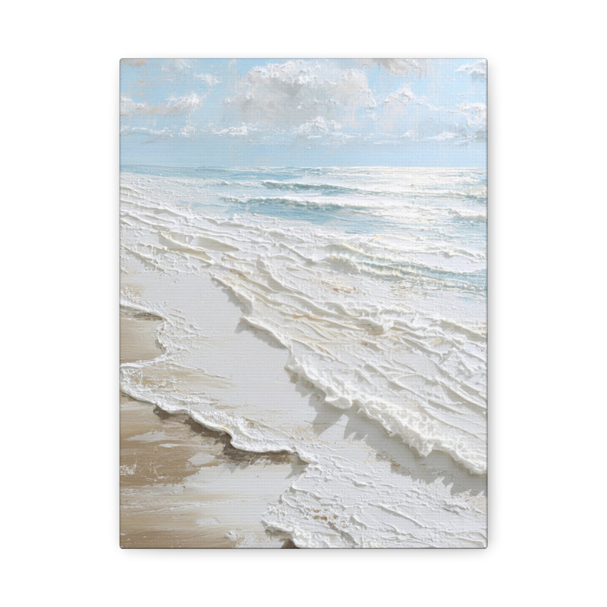 Coastal Bliss - White Beach Wall Art
