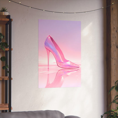 Aesthetic Pink High Heel Art Poster