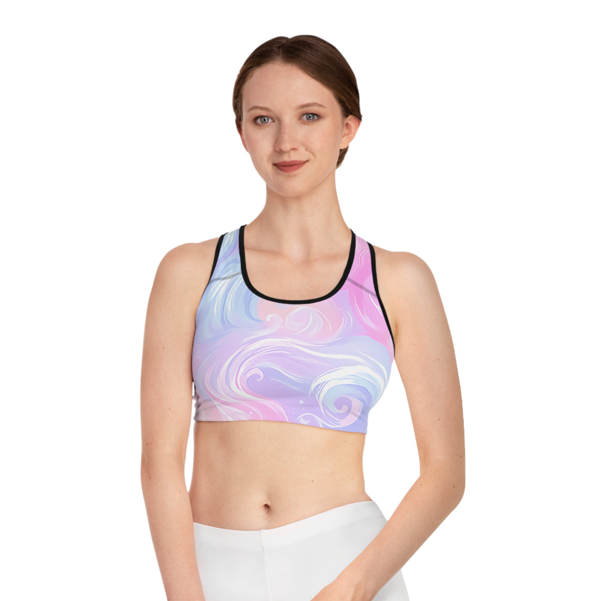 Cotton Candy Swirls - Soft Sleep Bra