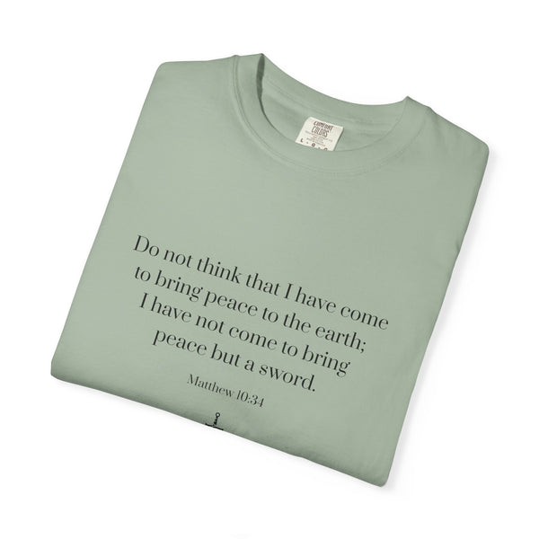 Matthew 10:34 Bible Verse T-Shirt
