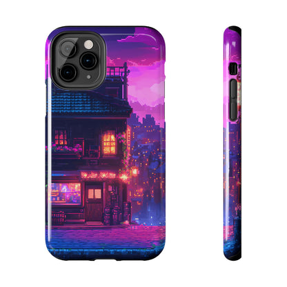 Zeke's Pub - Cyberpunk Pixel Art Phone Case