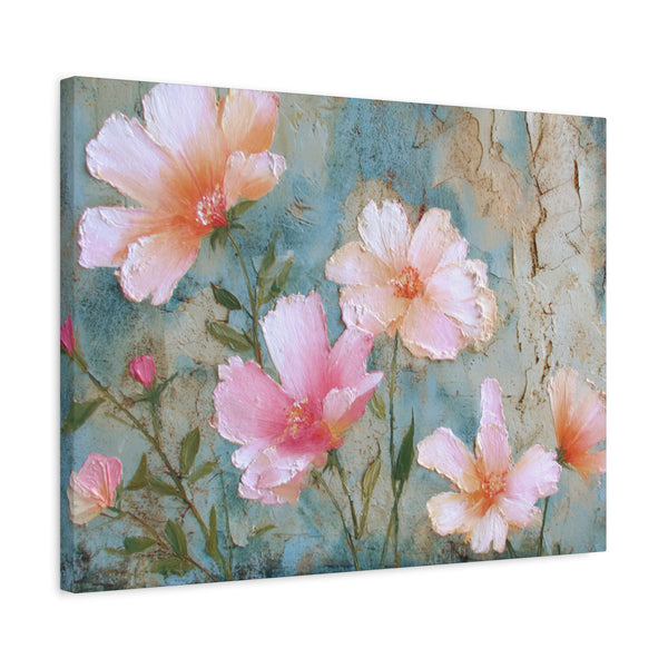 Delicate Blooming - Pink Flower Pastel Wall Art