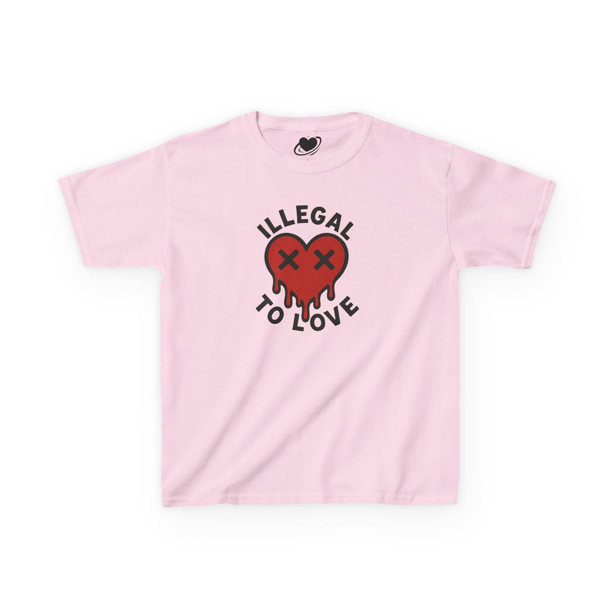 Illegal to Love - Cute Melting Heart Baby Tee