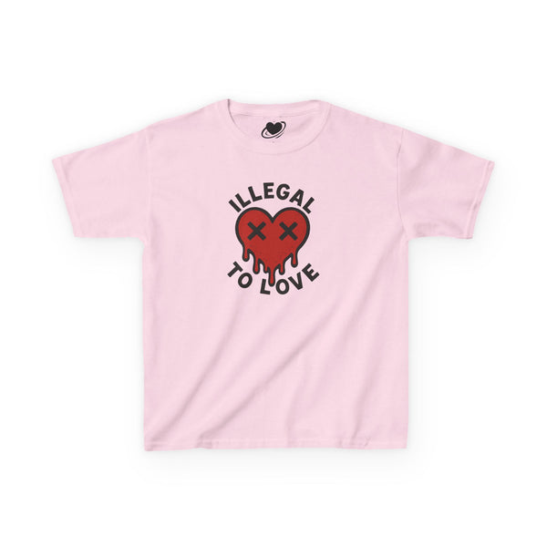 Illegal to Love - Cute Melting Heart Baby Tee