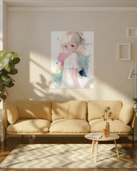 Would You Still Love Me - Cute Girl Watercolor Poster