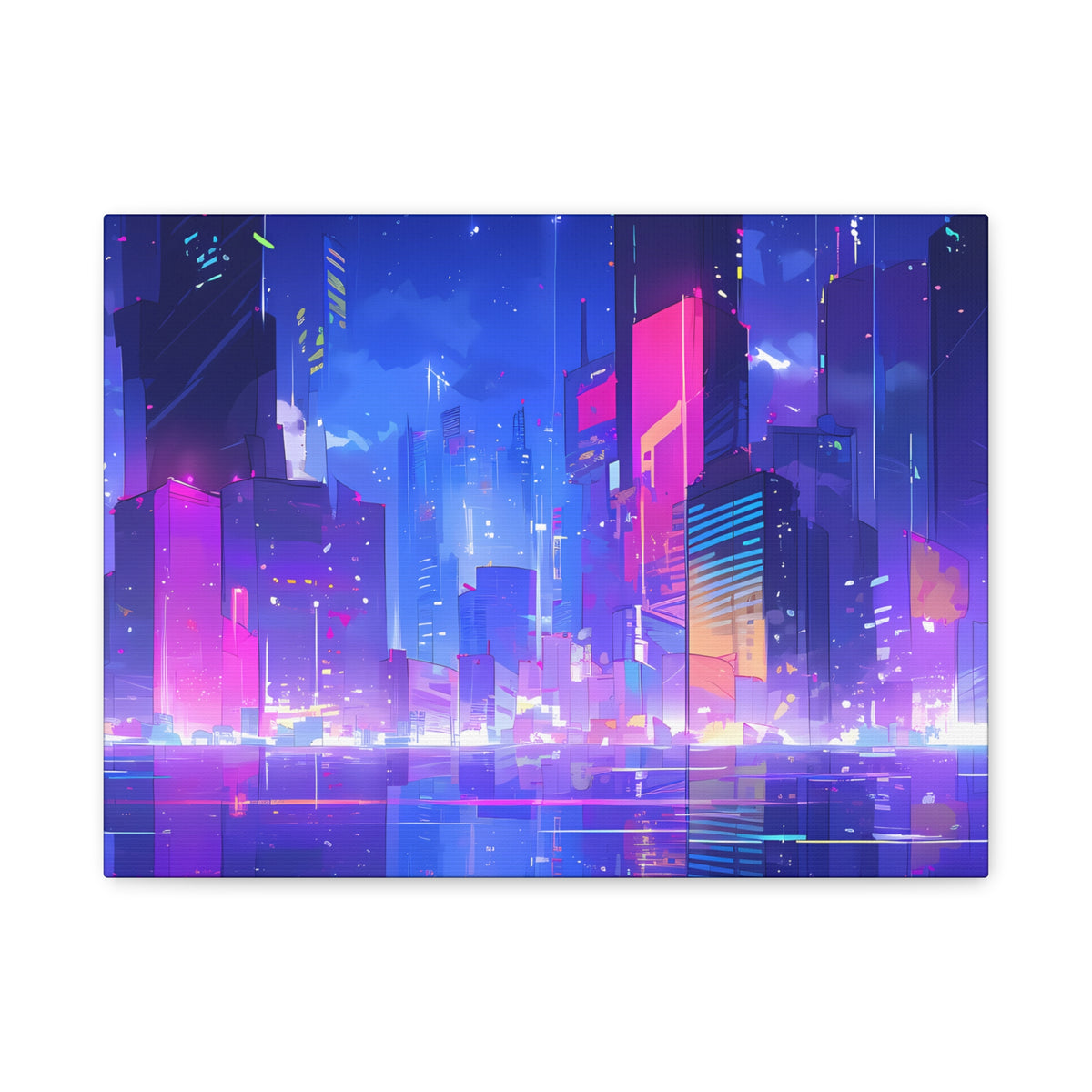 City of Dreams - Lofi Anime Canvas Print