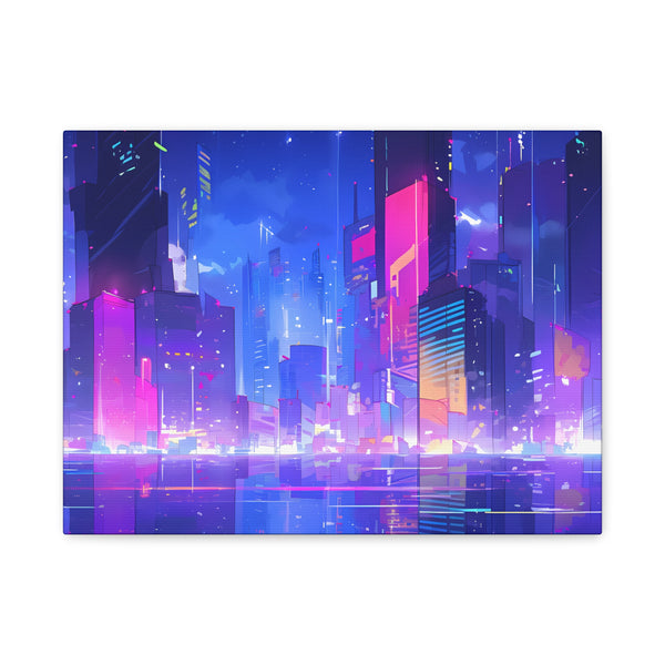 City of Dreams - Lofi Anime Canvas Print