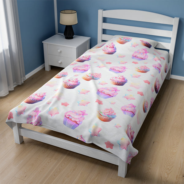 Cupcake Party - Cute Anime Throw Blanket