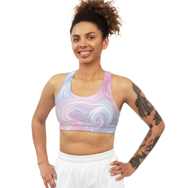 Cotton Candy Swirls - Soft Sleep Bra